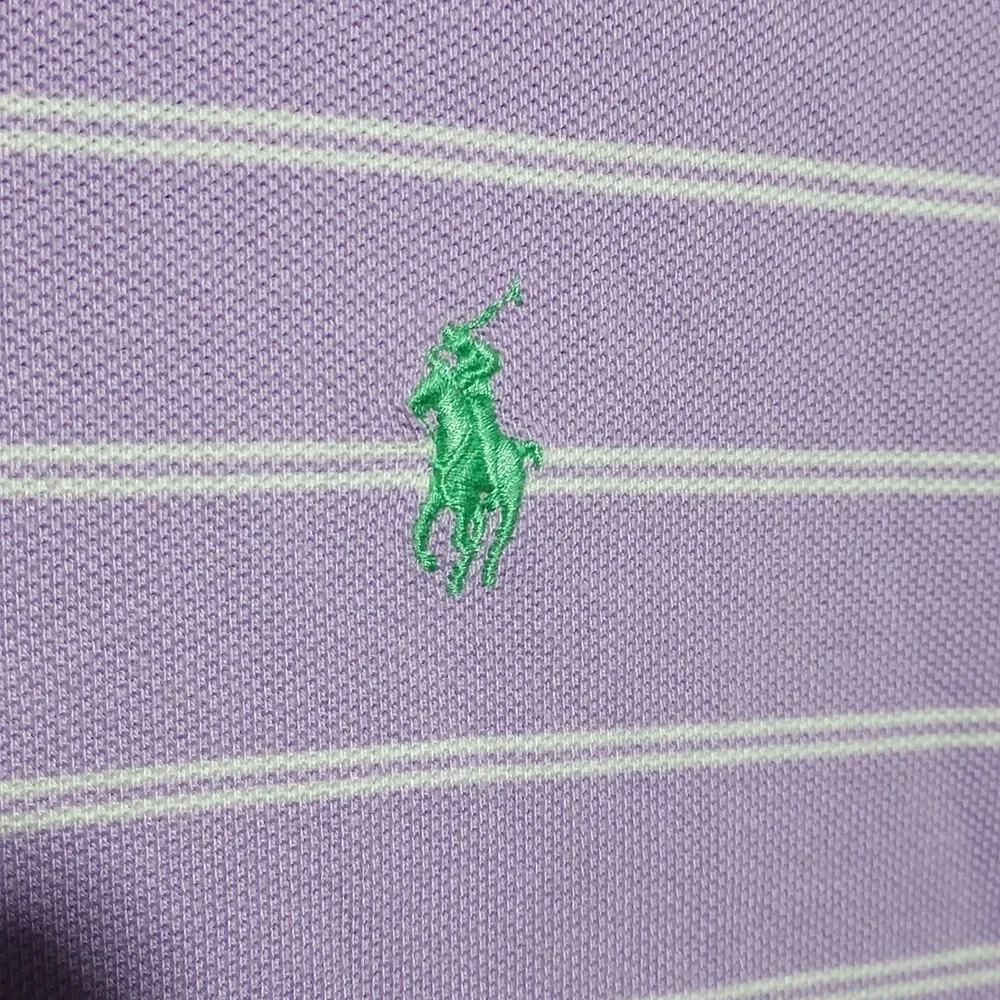 Polo Ralph Lauren 100% cotton striped‎ men's polo shirt size XL